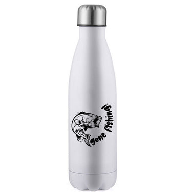 Gone Fishing v1' Stainless Steel Water Bottle
